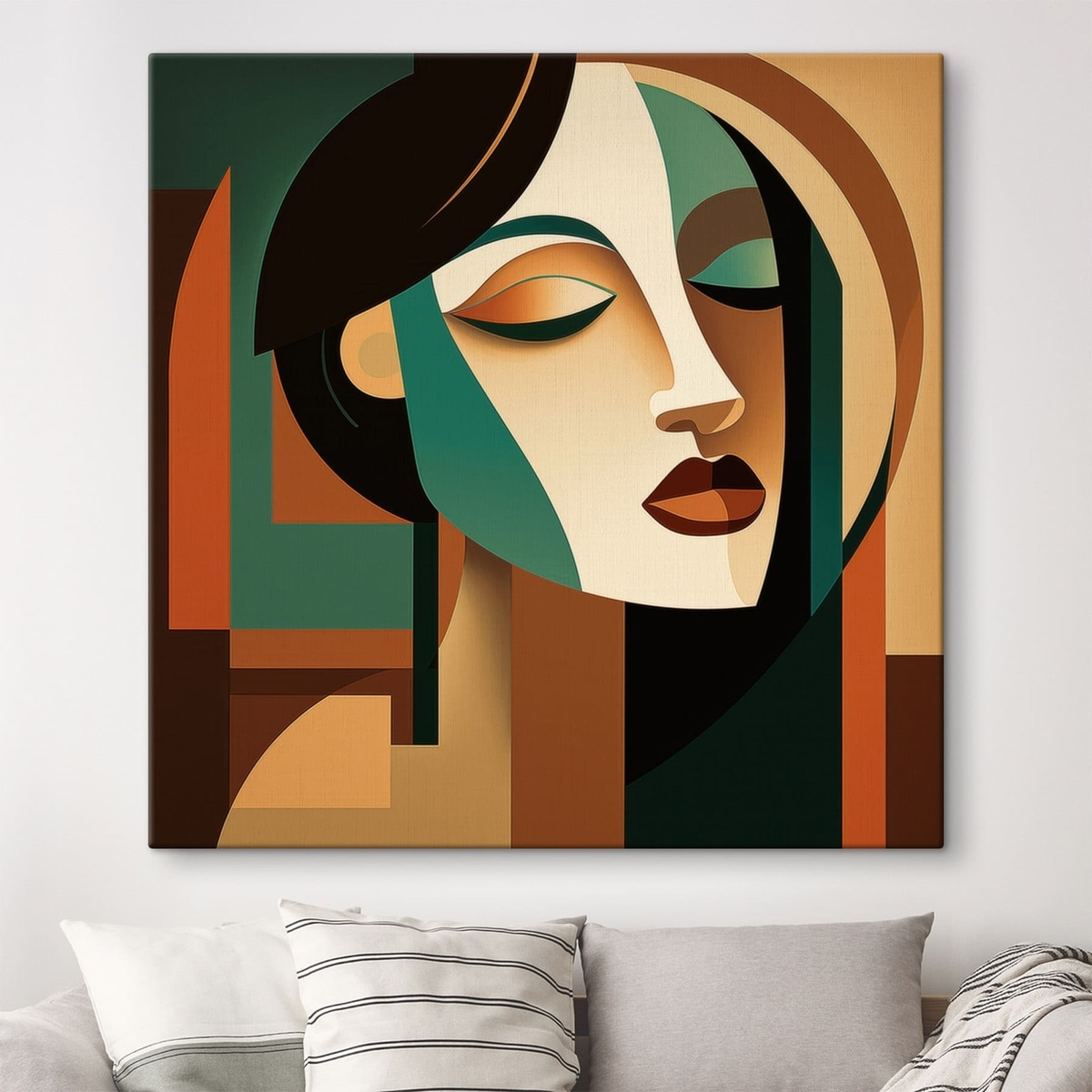 Portret în stil geometric — interior 1