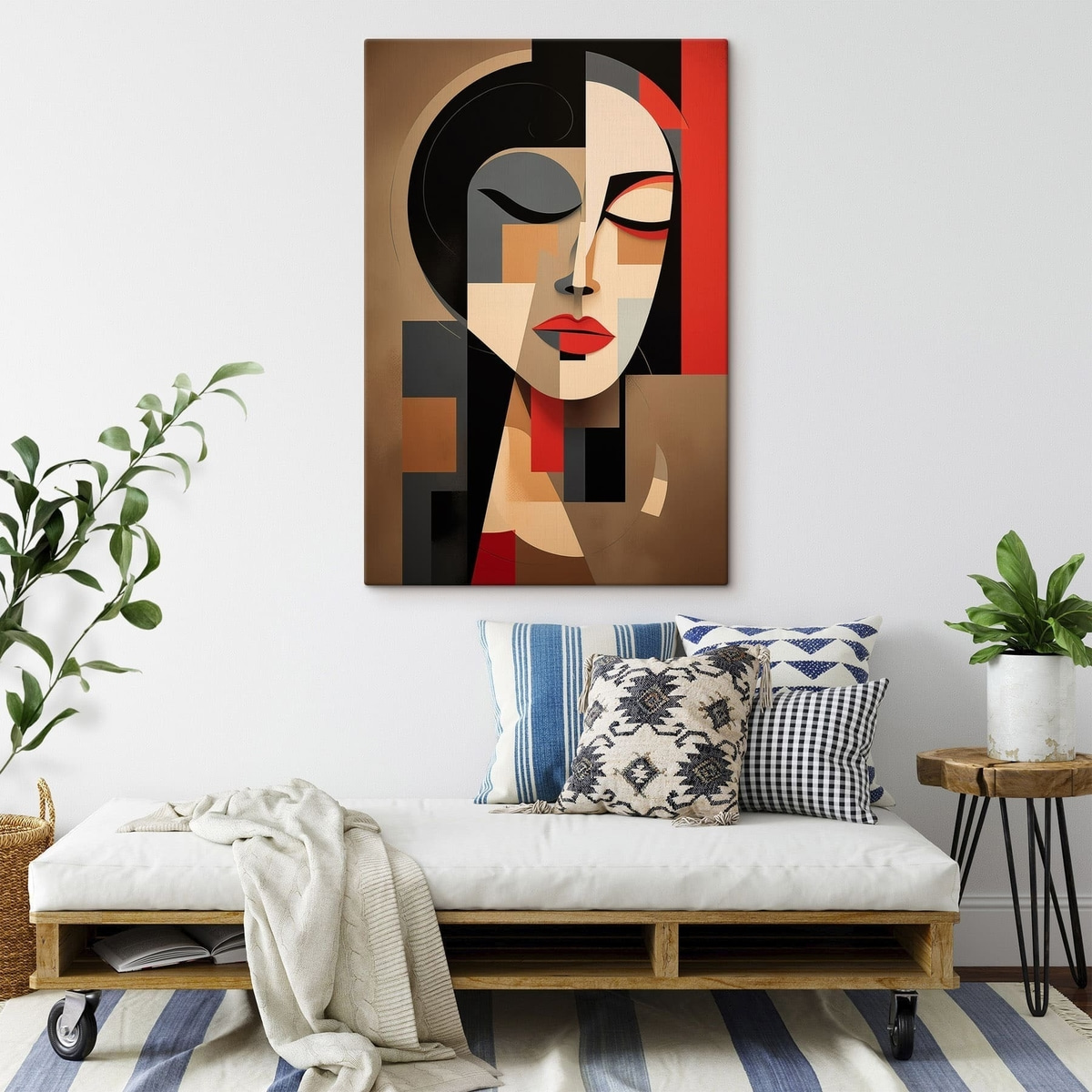 Portret feminin abstract — interior 1