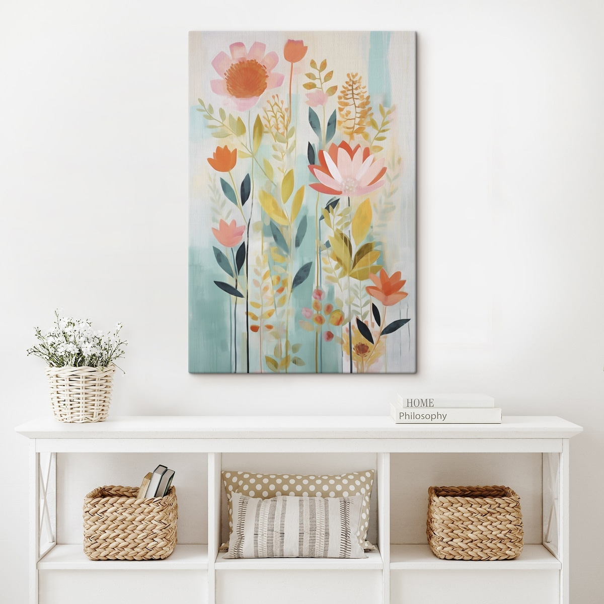 Compoziție florală abstractă — interior 2