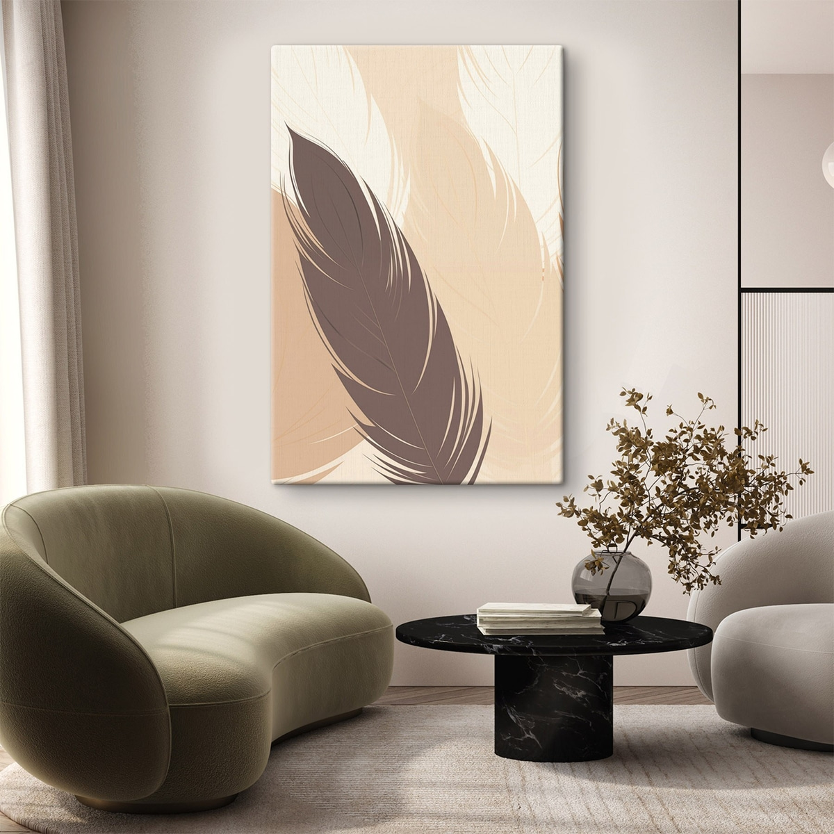 Pene minimaliste abstracte — interior 2