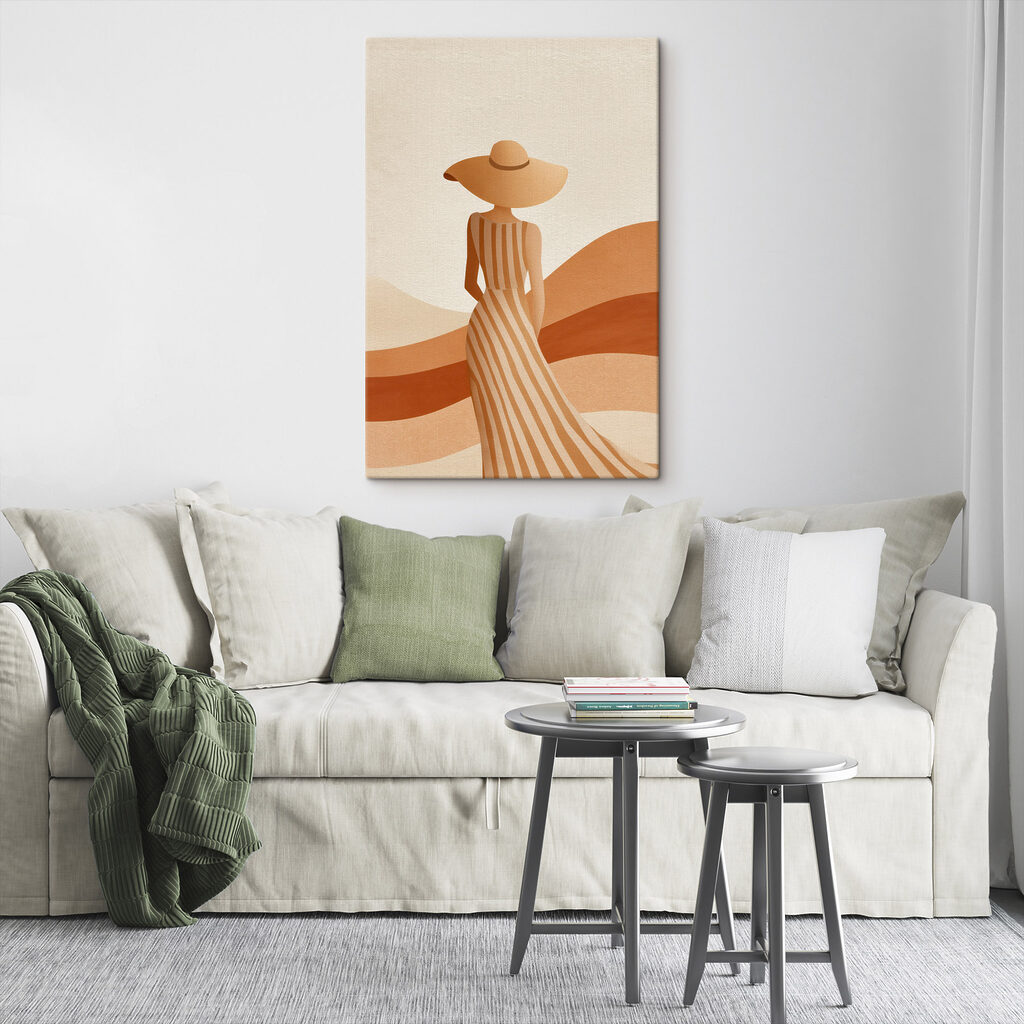 Rochie în dune într-un interior