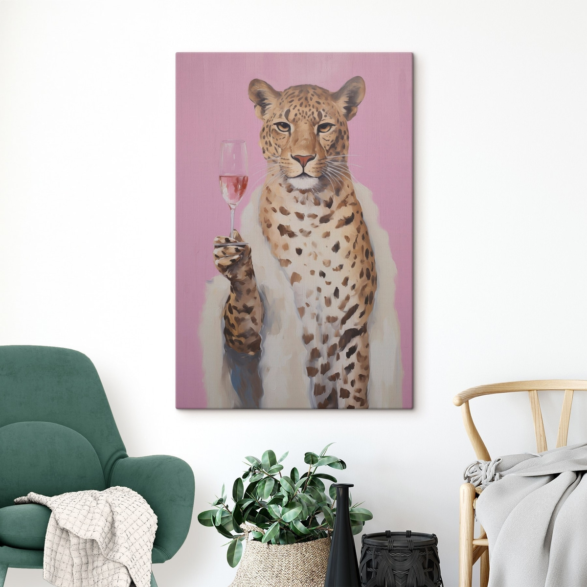 Leopard cu rosé — interior 1