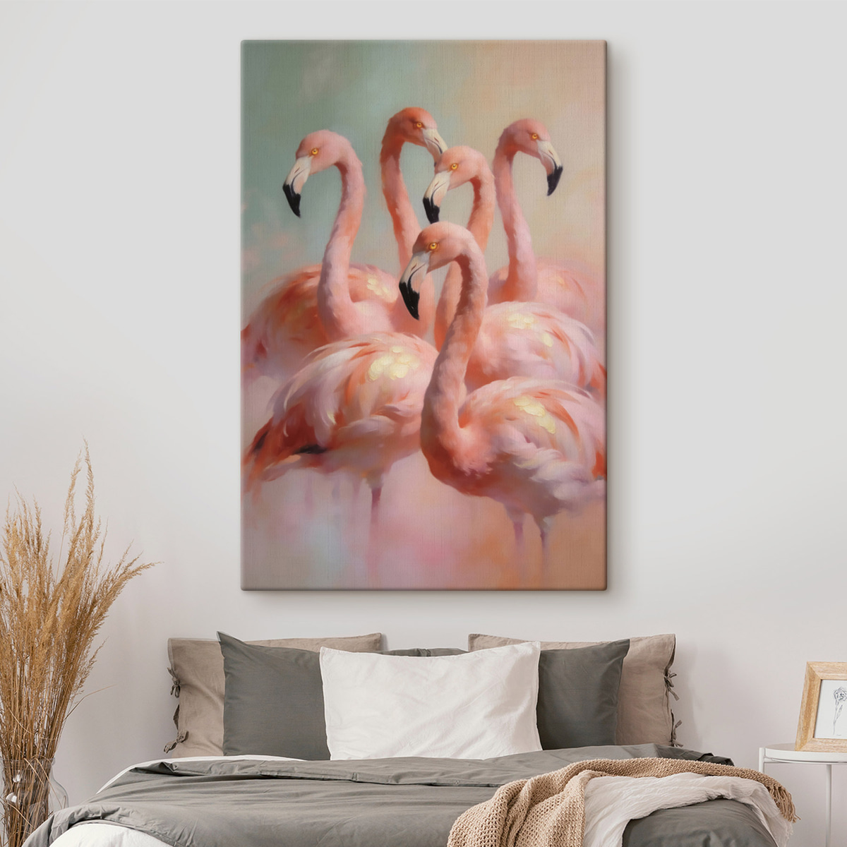 Flamingi în tonuri pastelate — interior 2