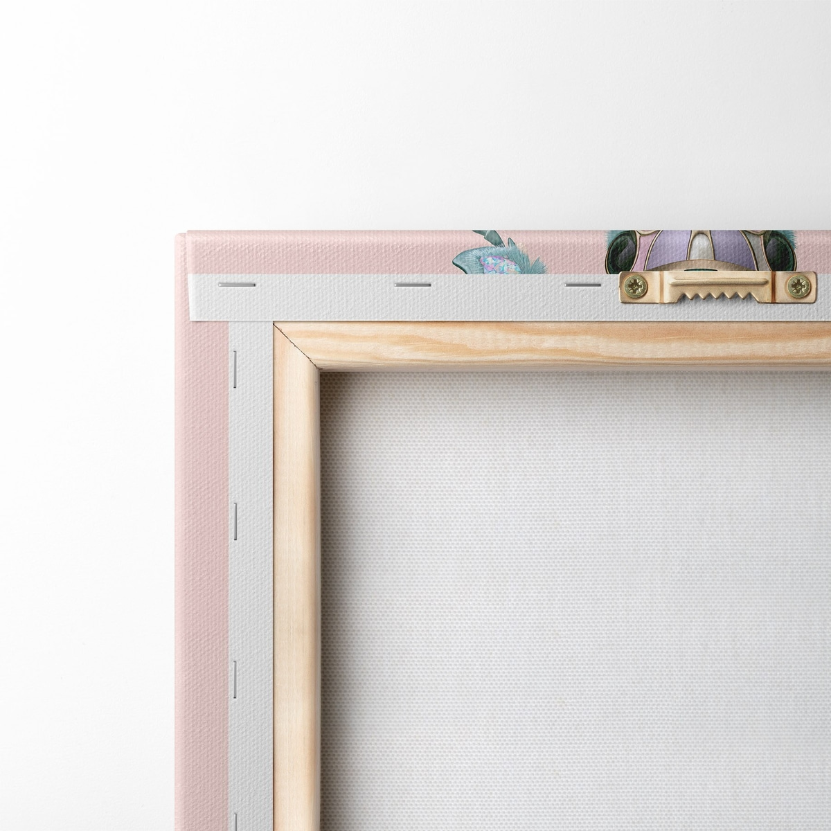 Gândac de bijuterie, roz — verso