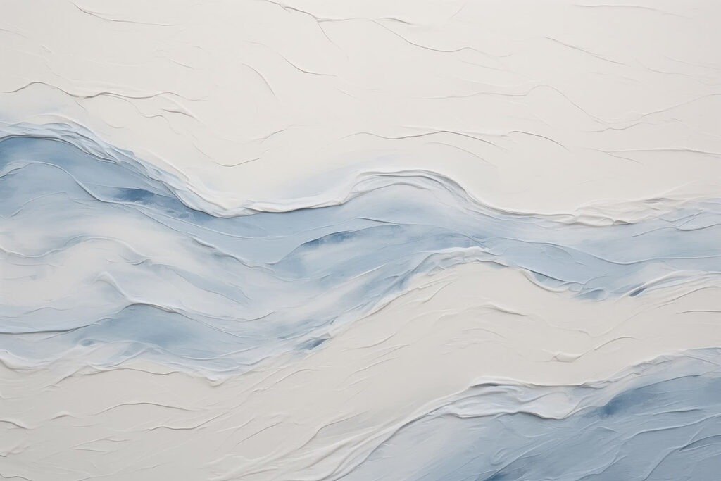 Valuri albastre în relief — design complet