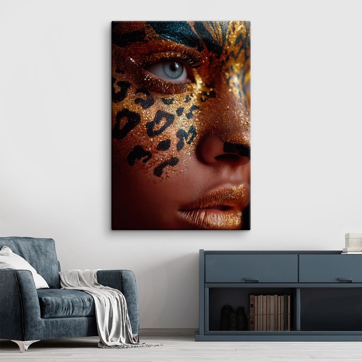 Portret cu machiaj strălucitor — interior 2