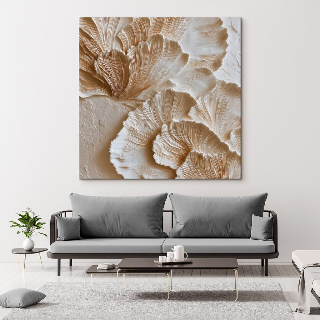 Evantai cutat pe crem — interior 2