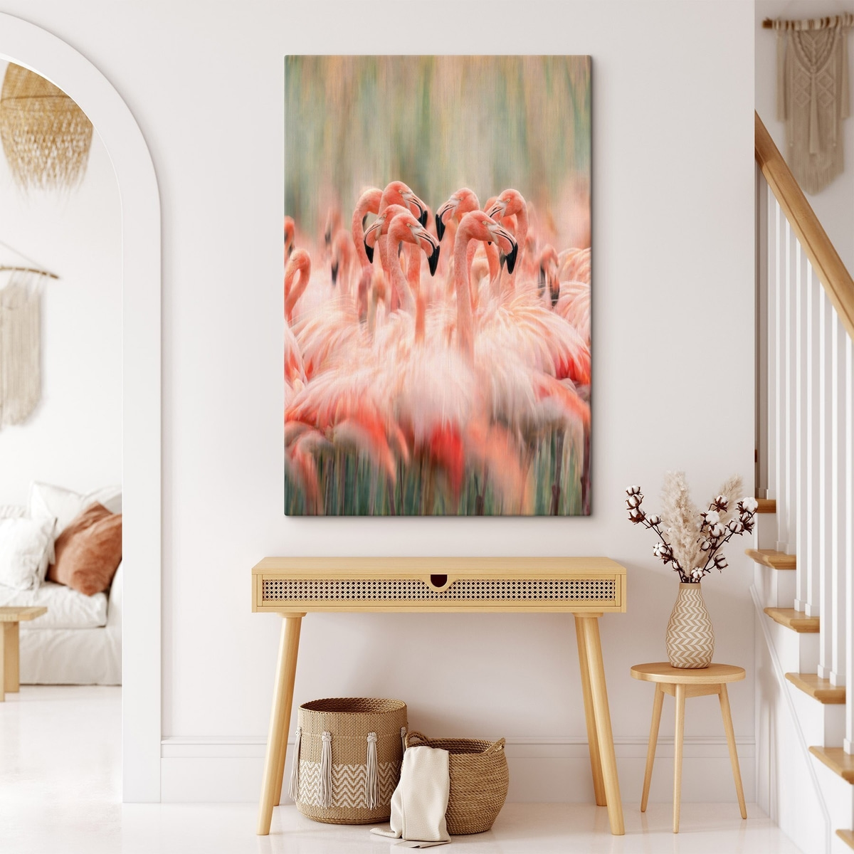 Stol de flamingi roz — interior 2