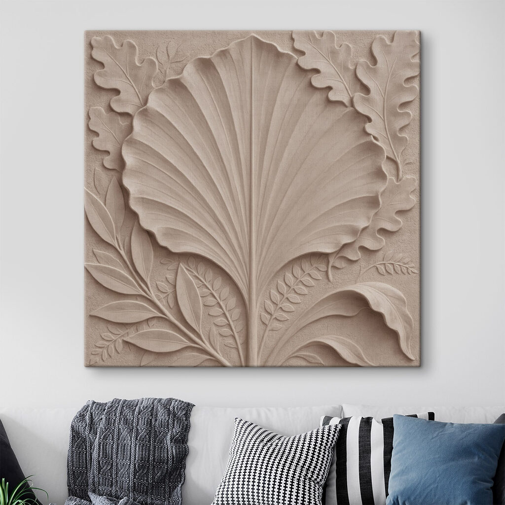 Frunză în relief — interior 2
