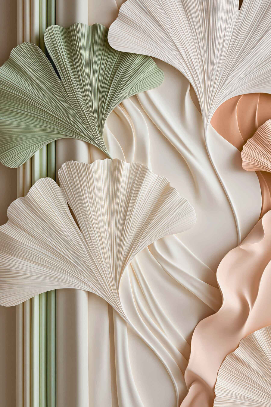 Ginkgo în pastel — design complet