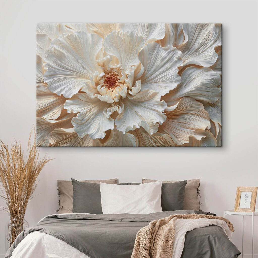 Floare albă ondulată — interior 2