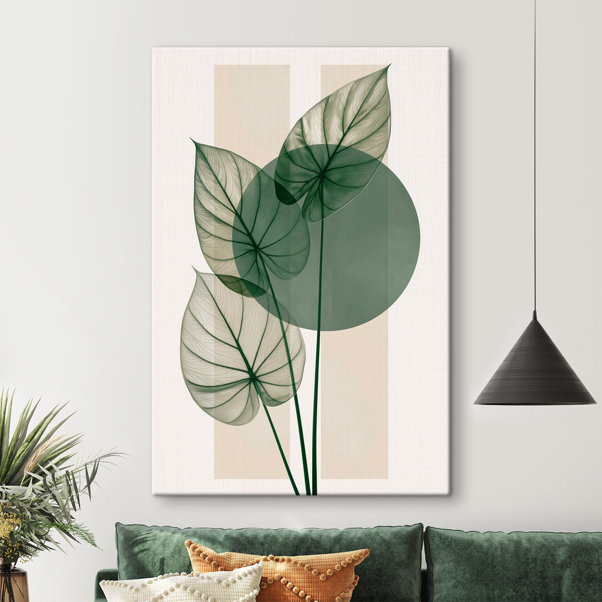 Formă abstractă cu frunze — interior 3