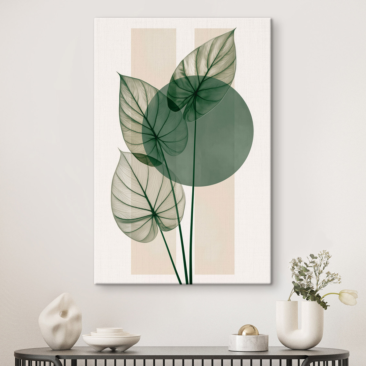 Formă abstractă cu frunze — interior 1