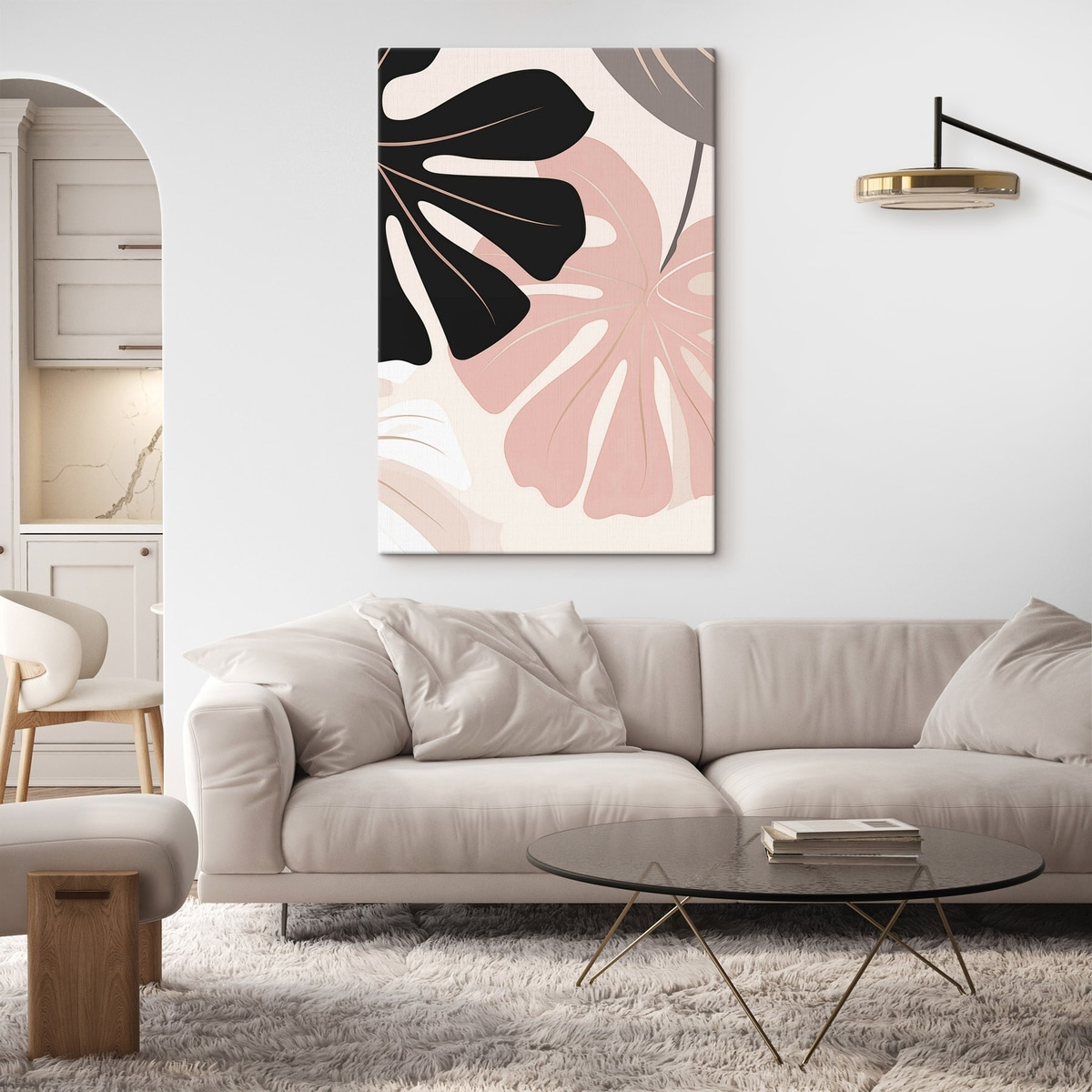 Frunze Monstera grafice — interior 1