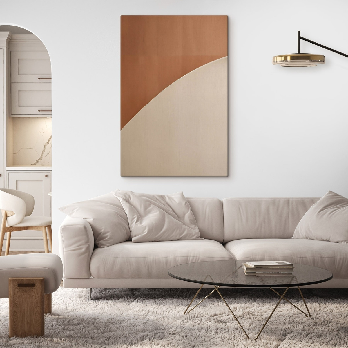 Arc geometric în teracotă — interior 2