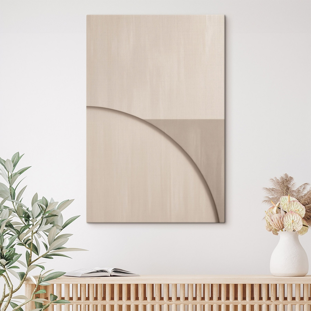 Compoziție minimalistă în bej — interior 2