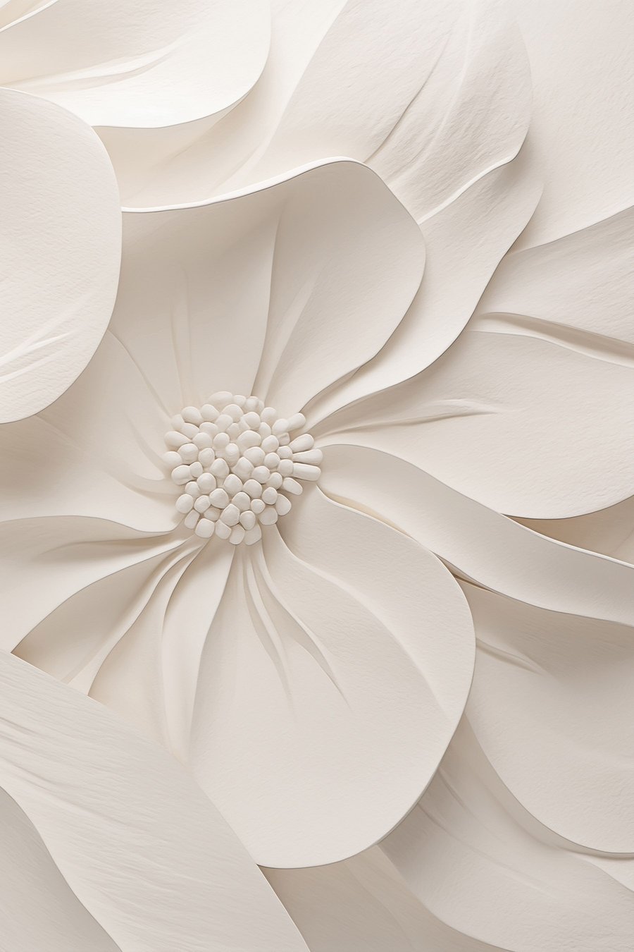 Floare deschisă în relief — design complet