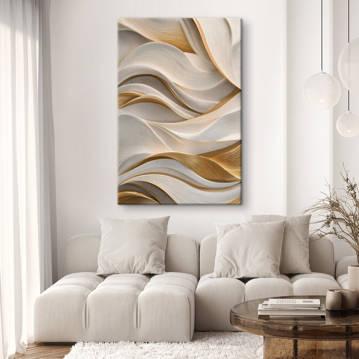 Valuri elegante, voluminoase — interior 1