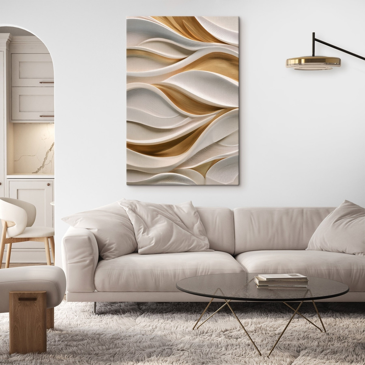 Valuri elegante, voluminoase — interior 2