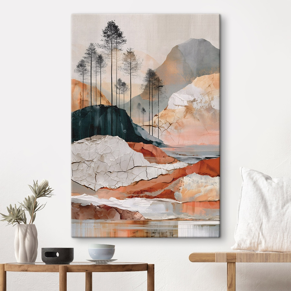 Peisaj abstract cu copaci — interior 1