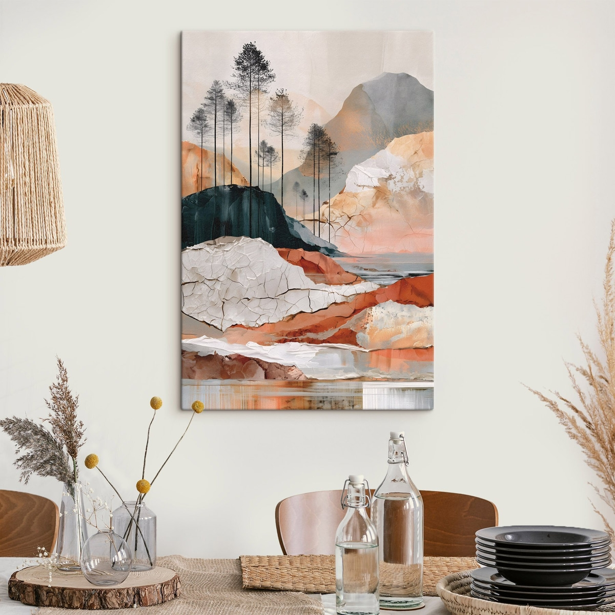 Peisaj abstract cu copaci — interior 2