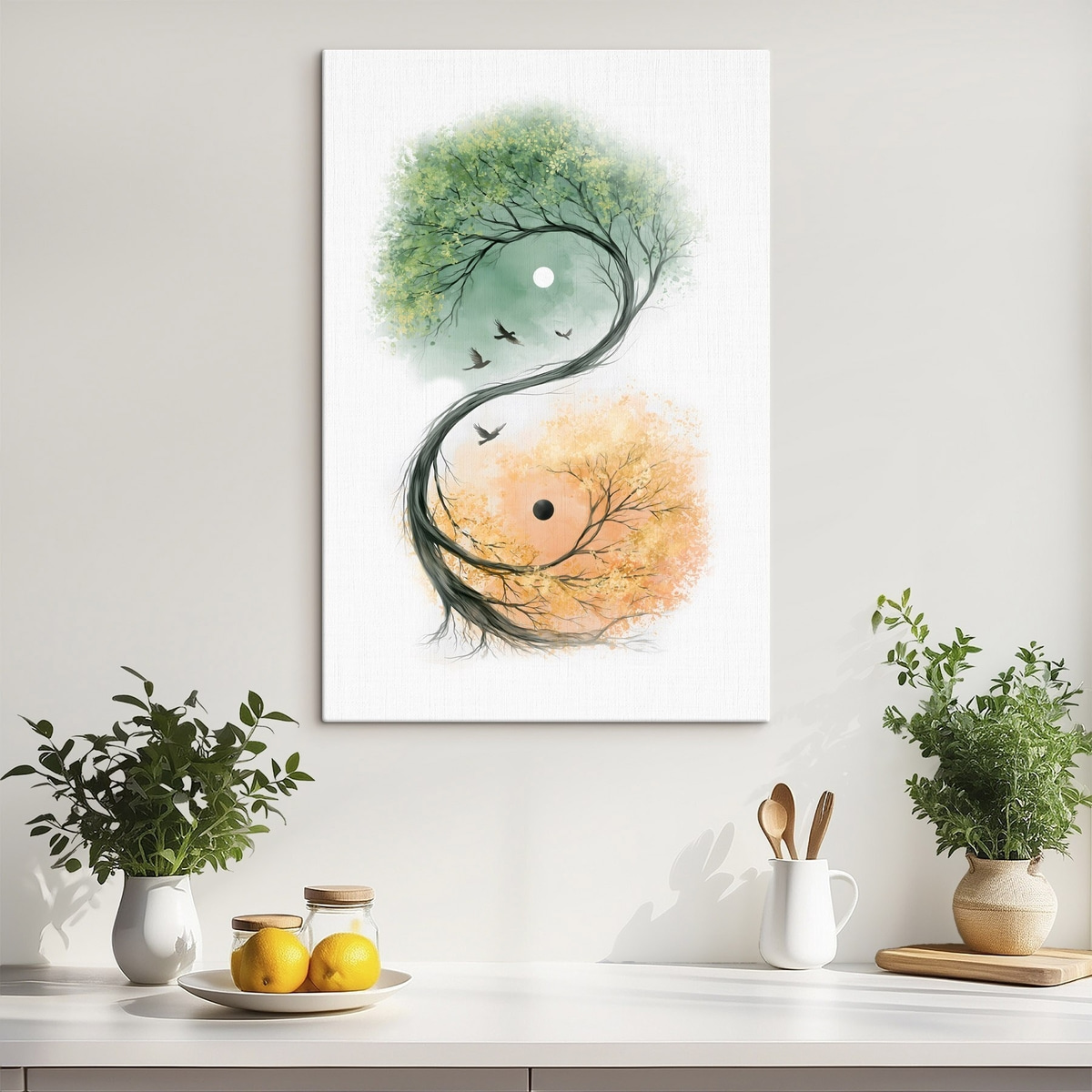 Copac în formă yin-yang — interior 1
