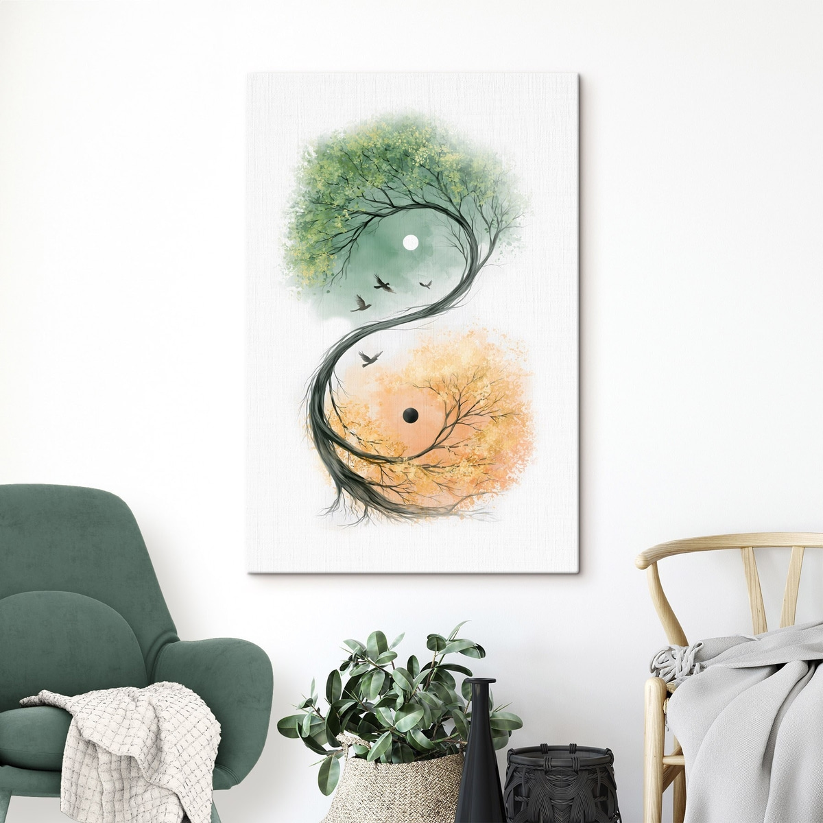 Copac în formă yin-yang — interior 2