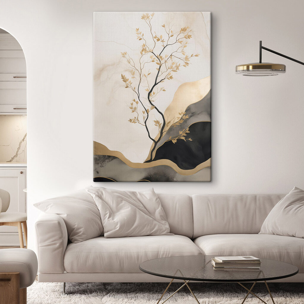 Copac printre dealuri negre — interior 1