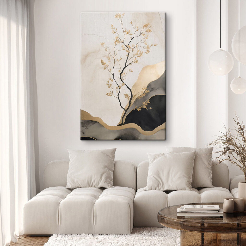 Copac printre dealuri negre — interior 2