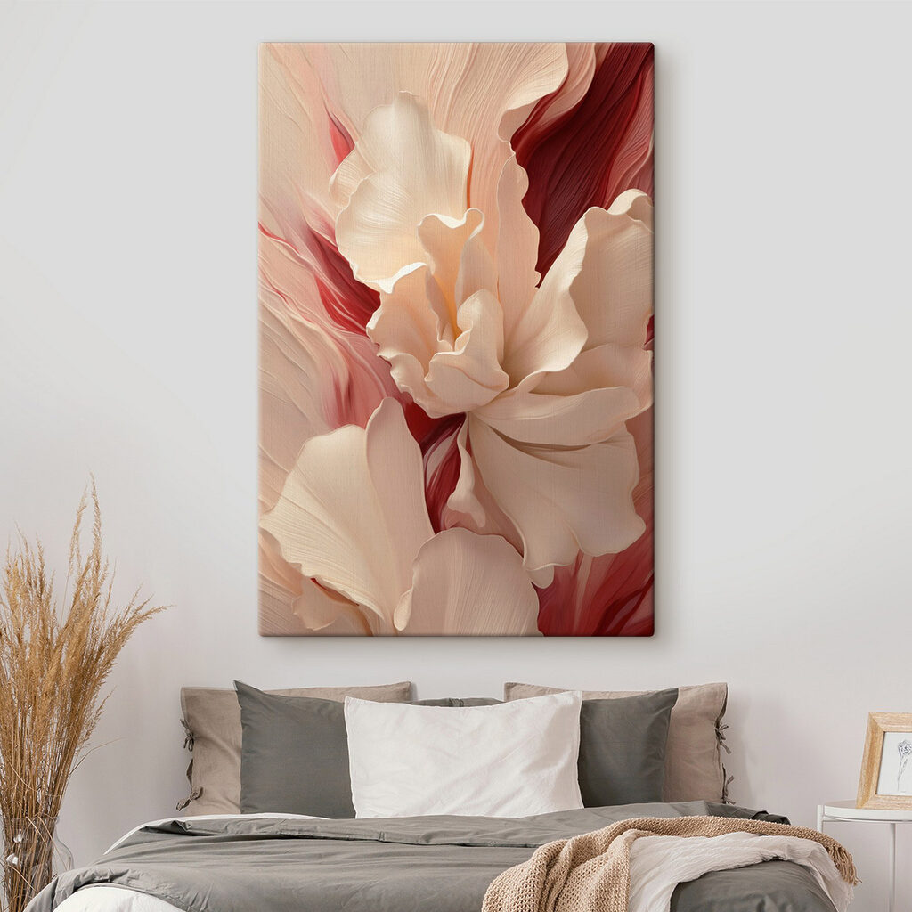 Forme florale în roșu — interior 1