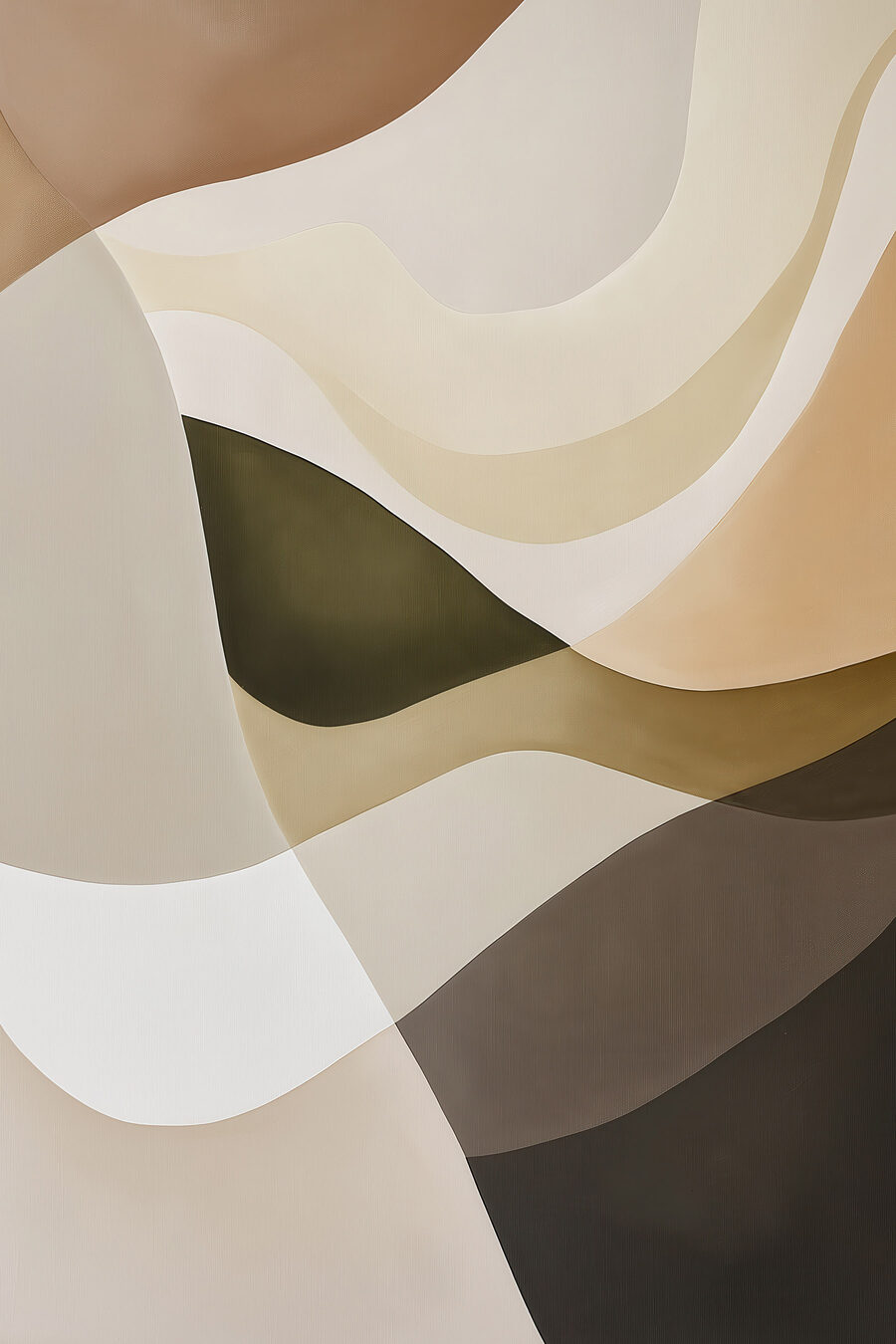 Forme ondulate, tonuri pământii — design complet