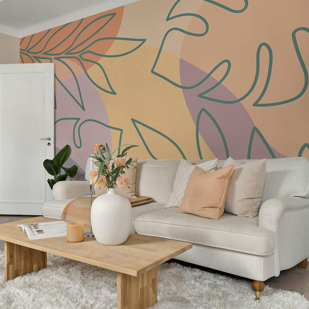 Linii verzi pe pastel — interior 1