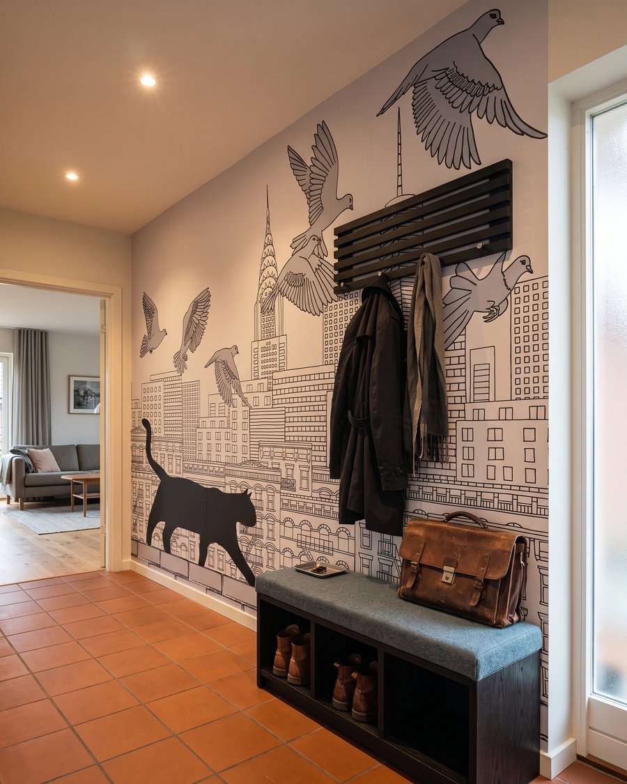 Pisica deasupra orașului — interior 4