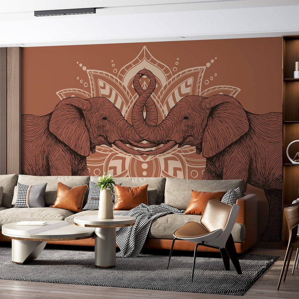Elefanți cu trompele împletite — interior 1