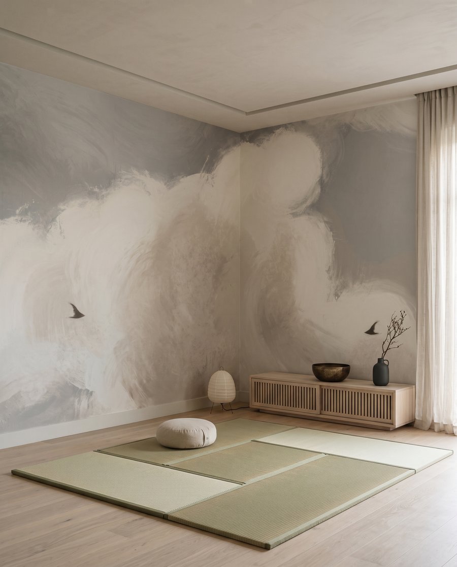Păsări sub nori — interior 4