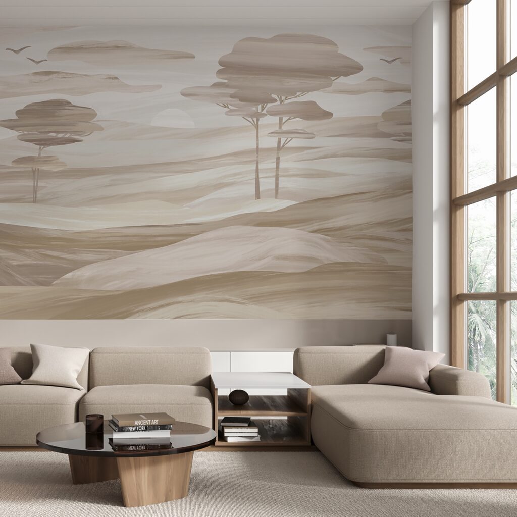 Copaci pe dealuri blânde — interior 1
