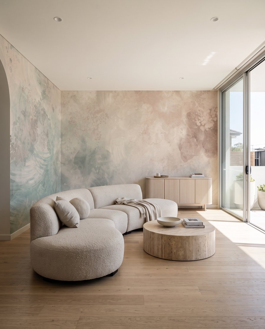 Văl de tonuri pastelate — interior 2