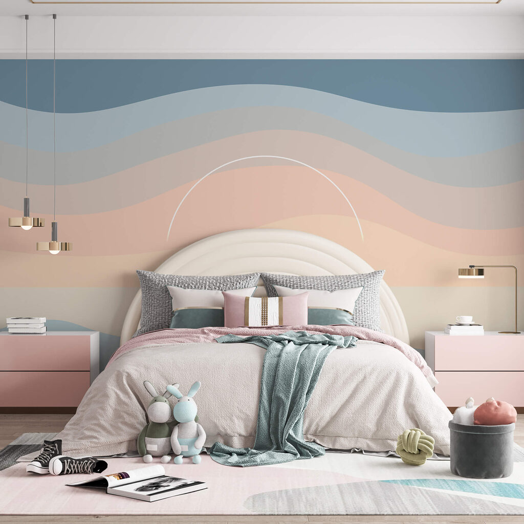 Soare peste benzi pastelate — interior 1