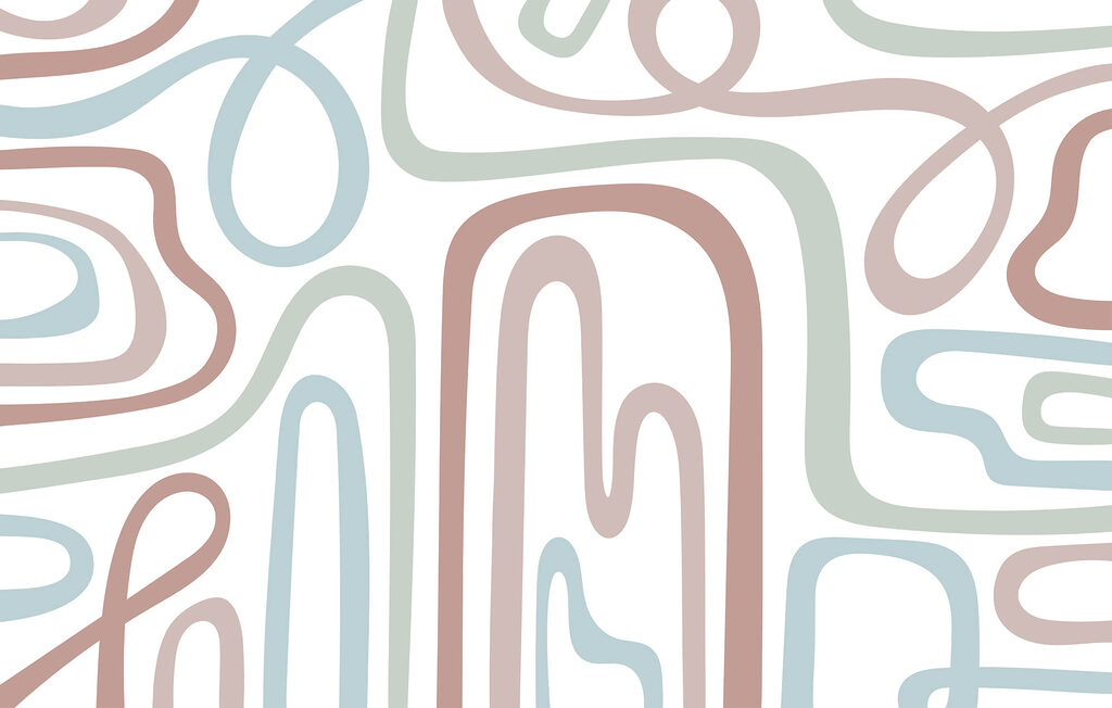 Linii curbe în pastel — design complet