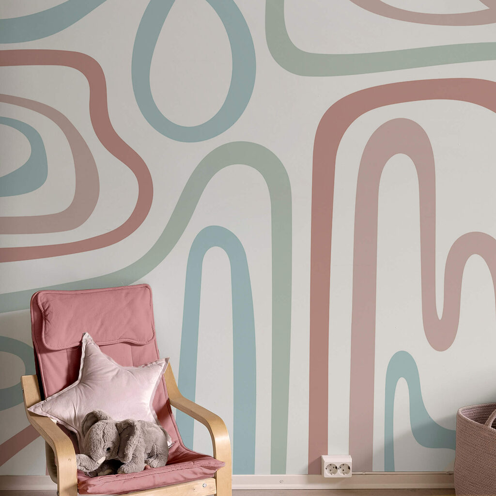 Linii curbe în pastel — interior 2