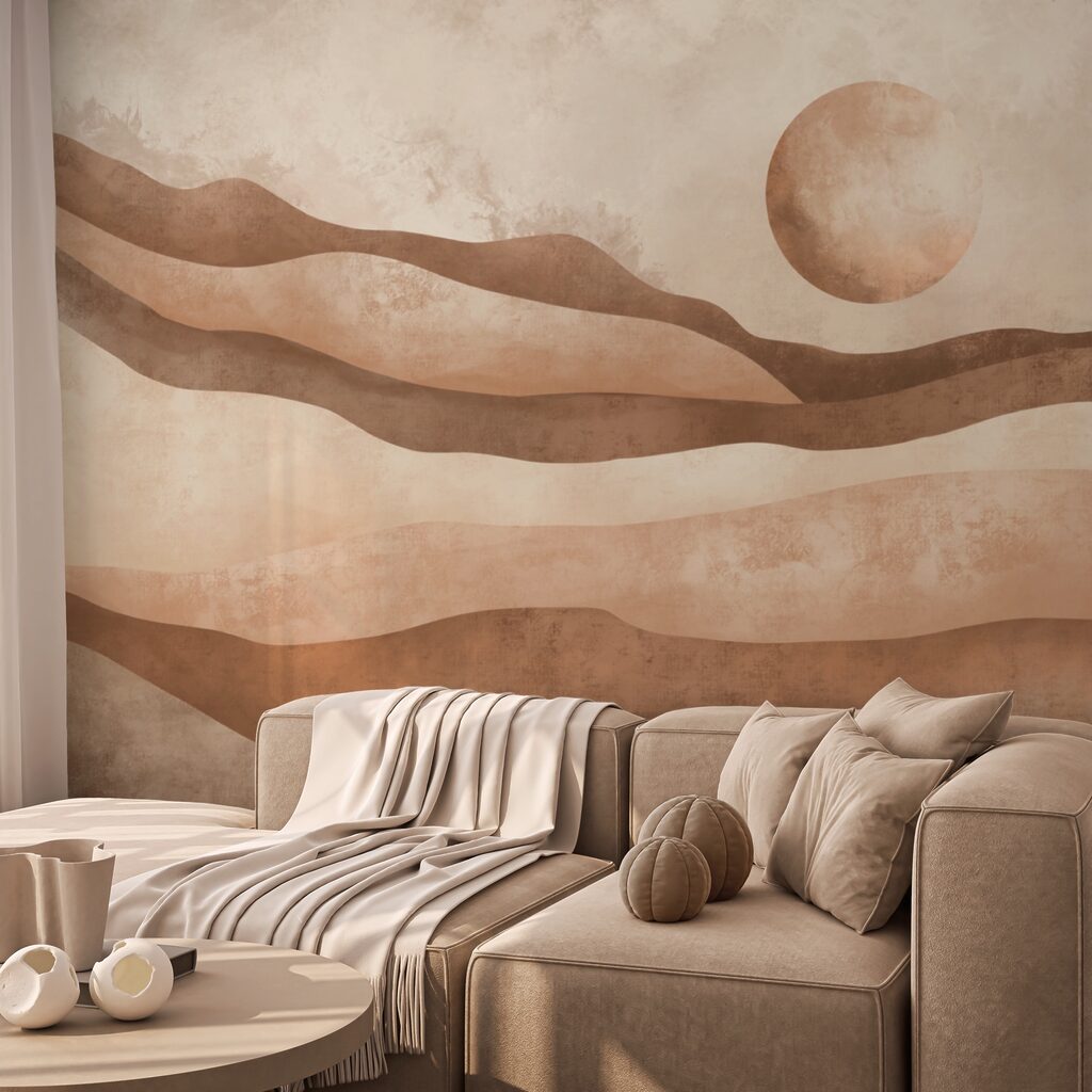 Soare peste straturi ondulate — interior 2