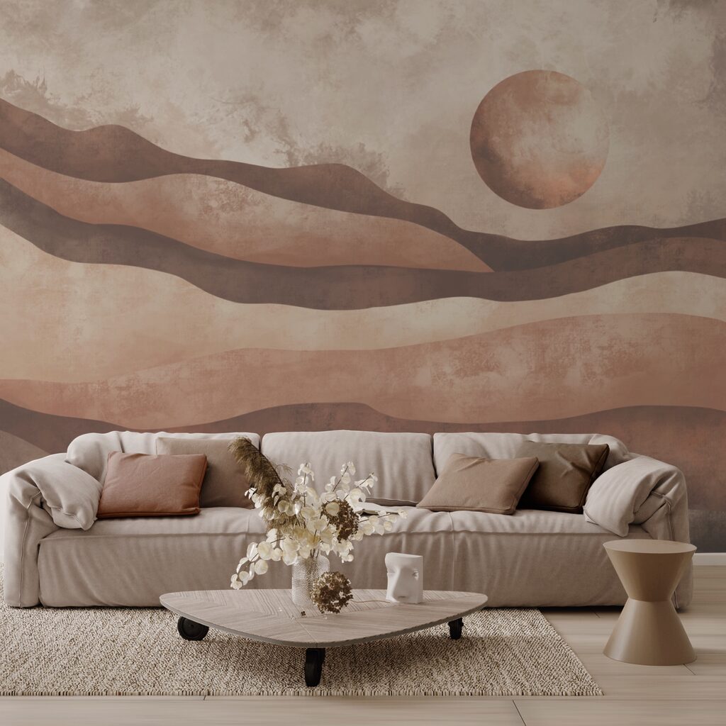 Soare peste straturi ondulate — interior 1