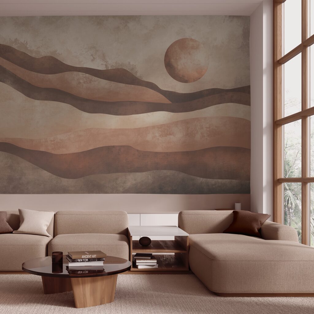 Soare peste straturi ondulate — interior 2