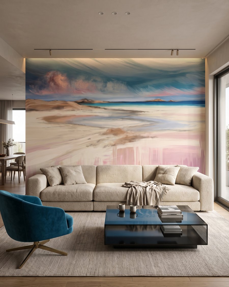Lumină roz pe mare — interior 3