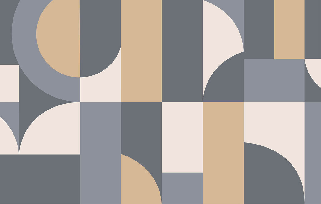 Mozaic geometric cu arce — design complet