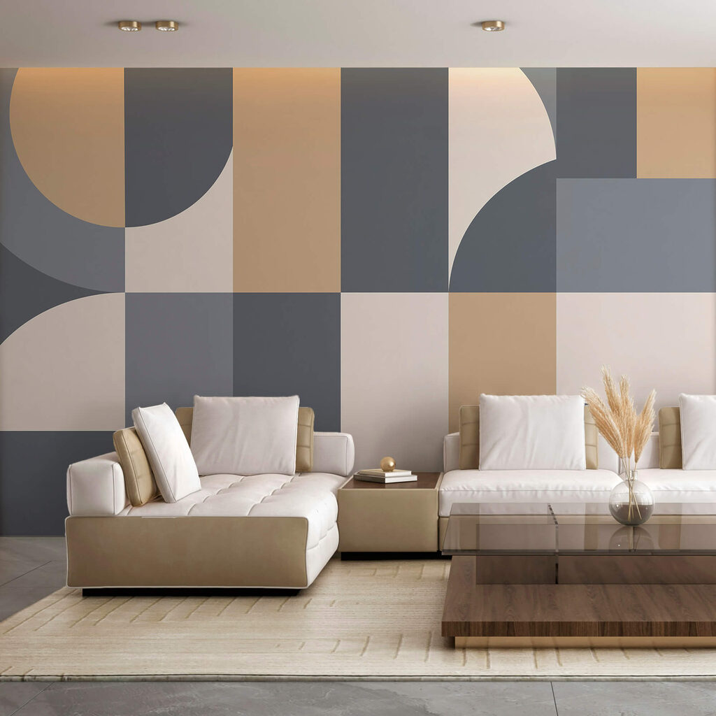 Mozaic geometric cu arce — interior 1