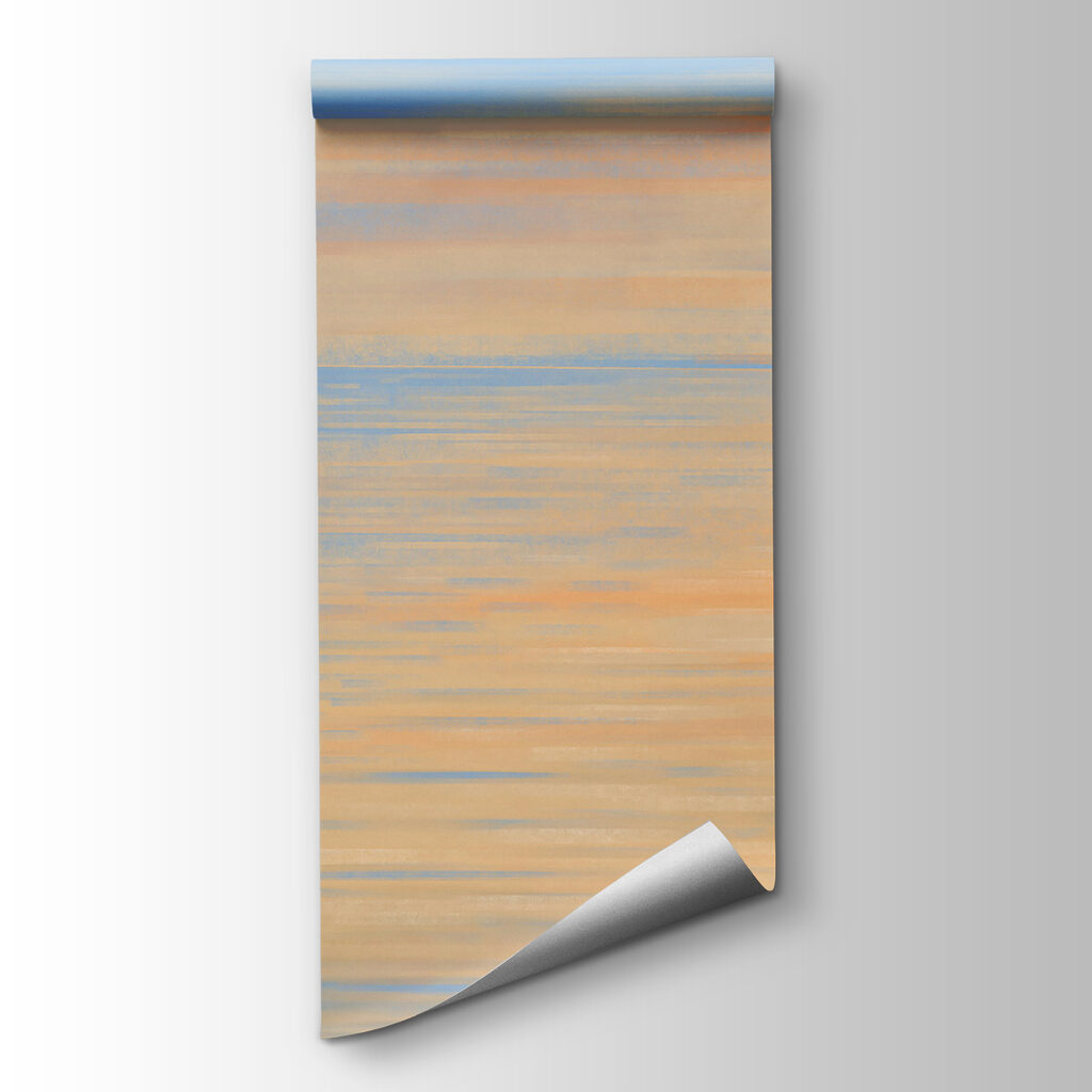 Reflexie portocalie pe albastru — vizualizare produs