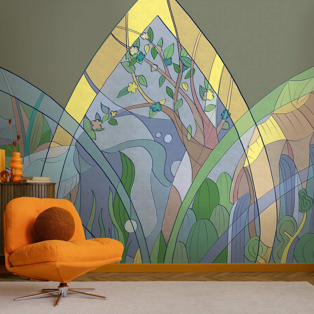 Ramuri în vitraliu — interior 1