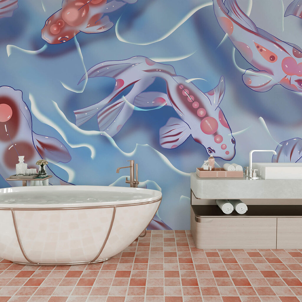 Pești decorativi printre unde — interior 3