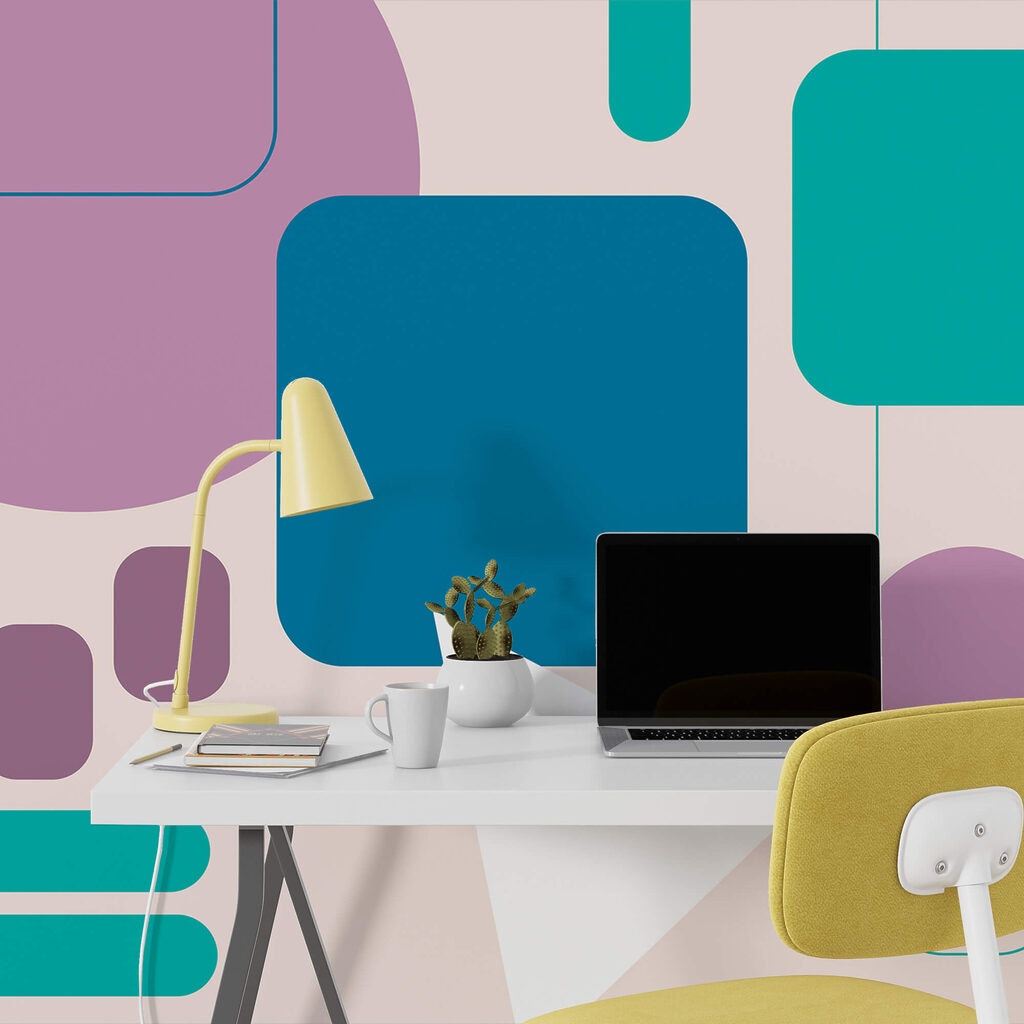 Forme rotunjite colorate — interior 2